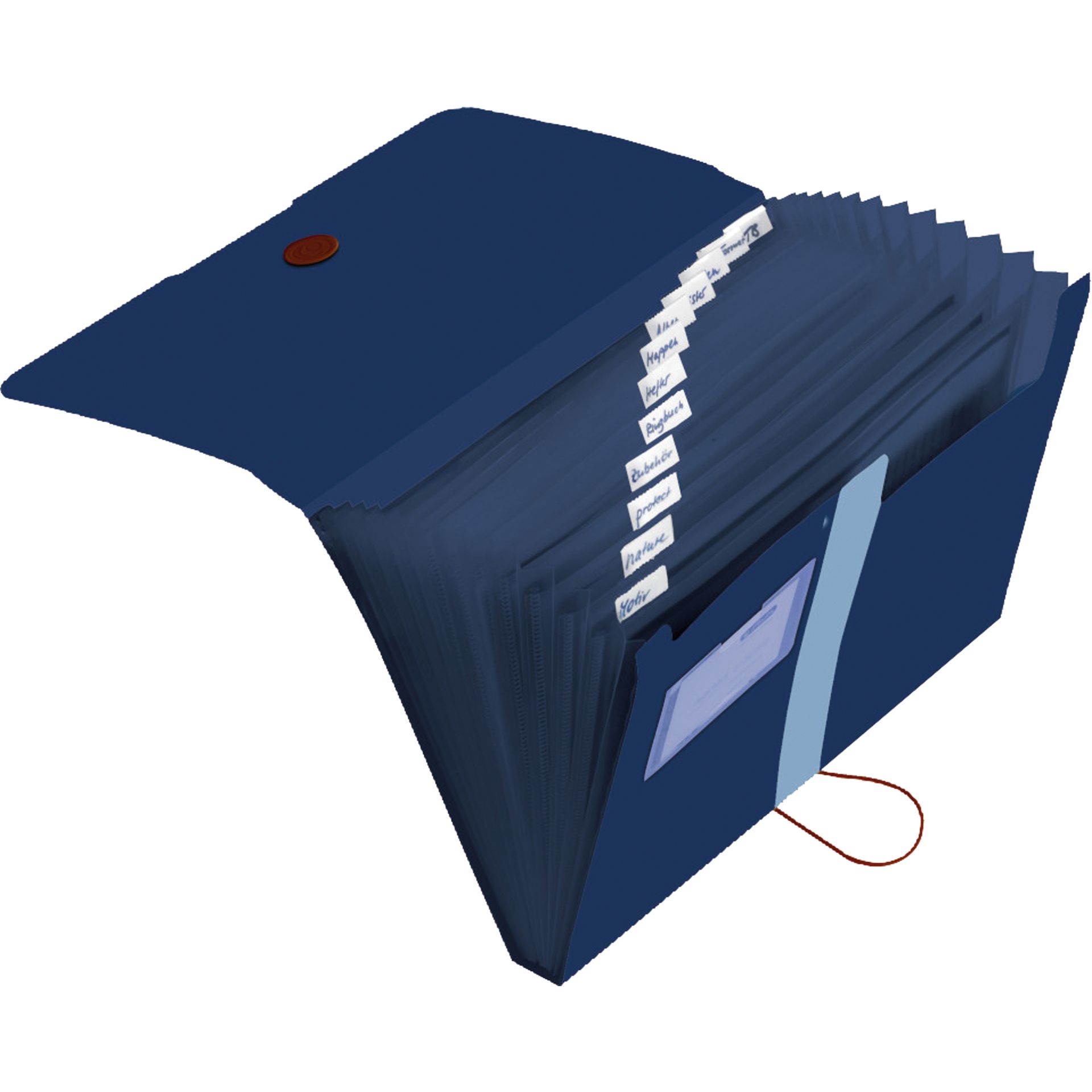 Fächermappe 12Fächer Recycling PP dunkelblau