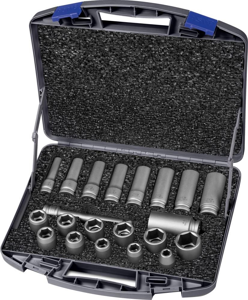 ASW Kraft- Steckschlüssel-Satz 1/2" 21-teilig