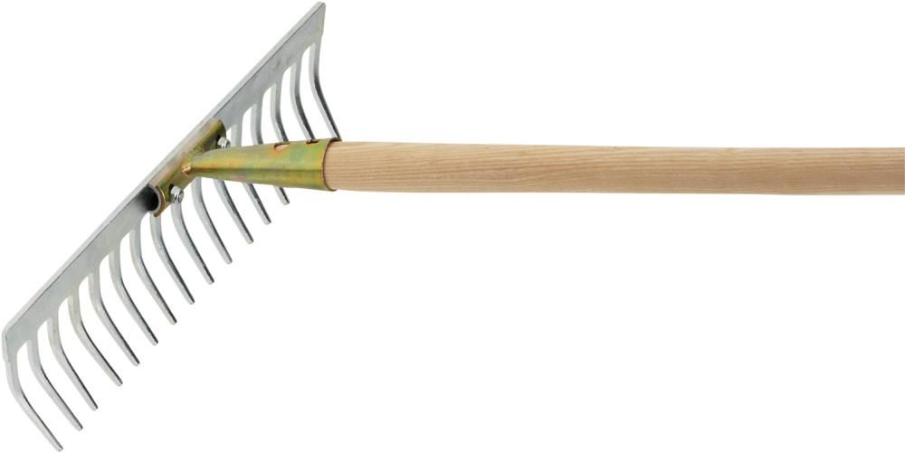 Profi-Gartenrechen 14 Zinken Breite 36 cm mit Schwenkkopf FLORA