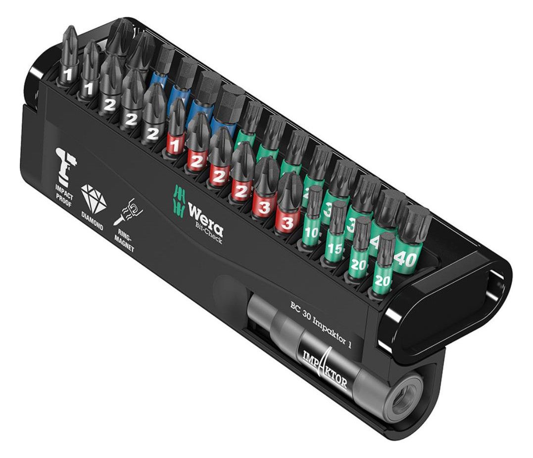 WERA Bitsatz Impaktor, "BitCheck"