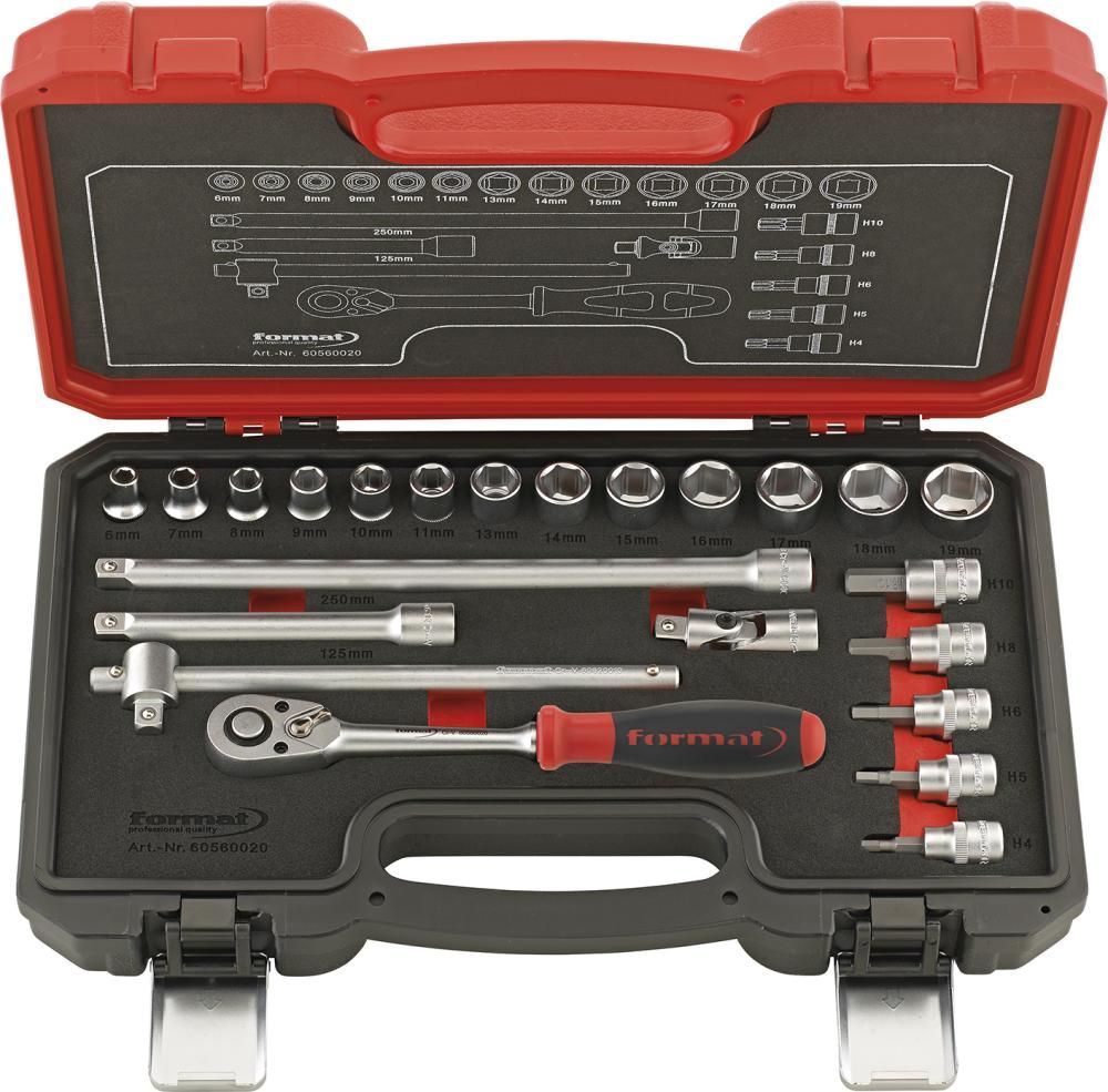 Steckschlüssel-Satz 3/8" 23-teilig FORMAT