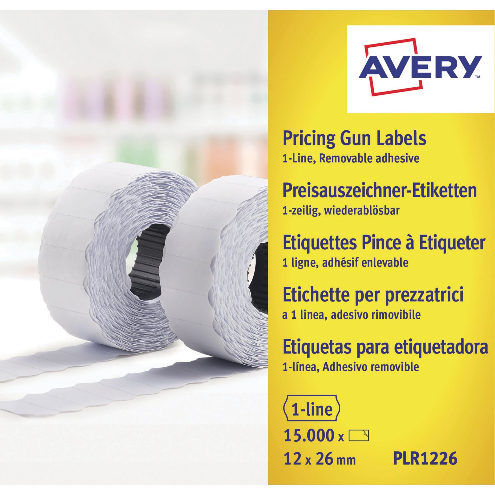 Endlosetikett 12x26mm 15.000 St./Pack.