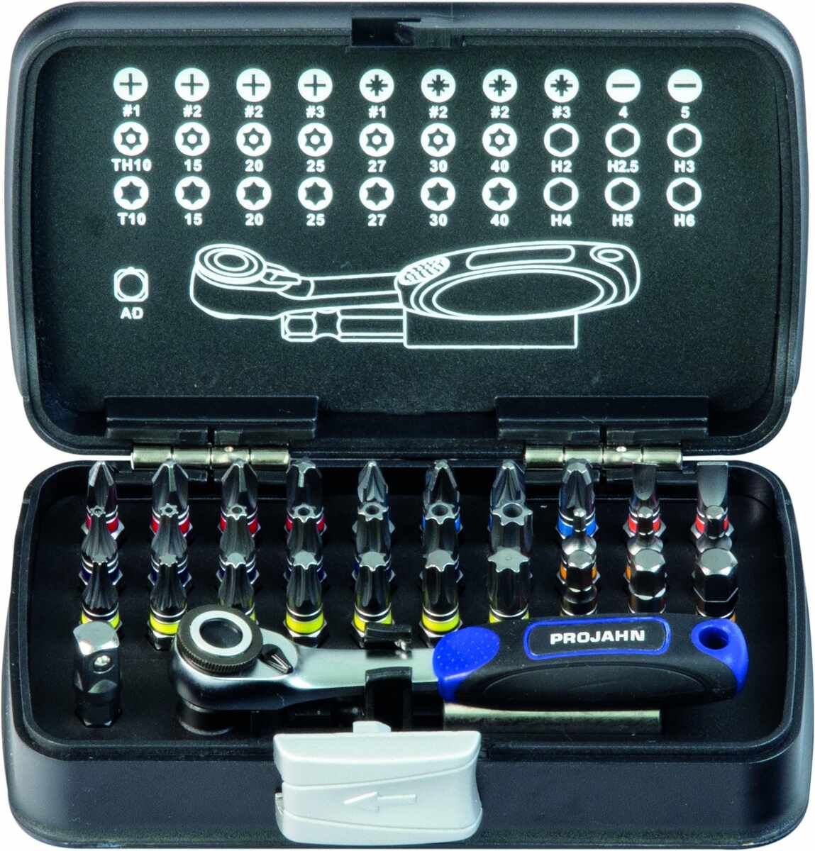 "Projahn 1/4"" Color-Bit Box 33-teilig"