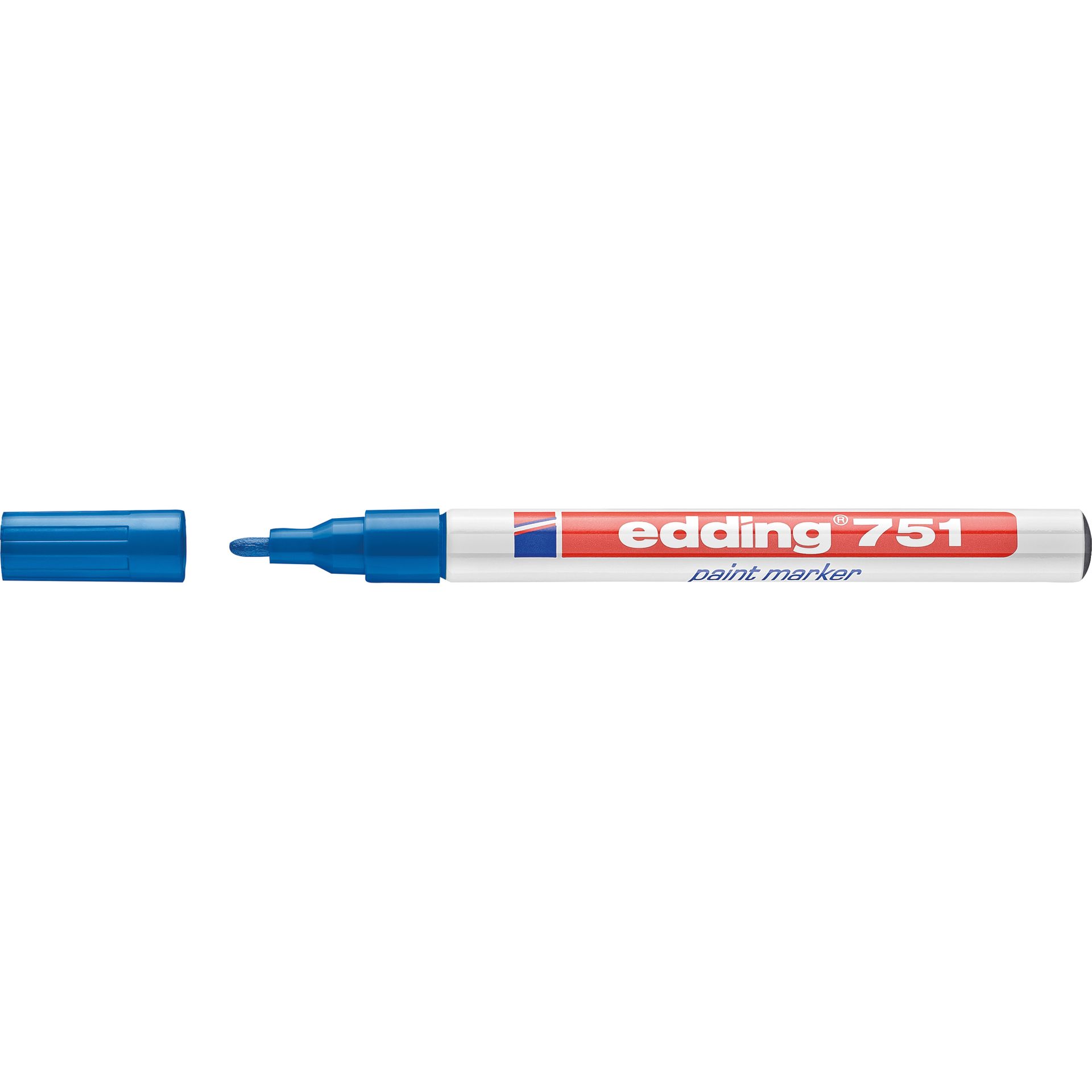 Lackmarker 751 1-2mm Rundspitze permanent blau