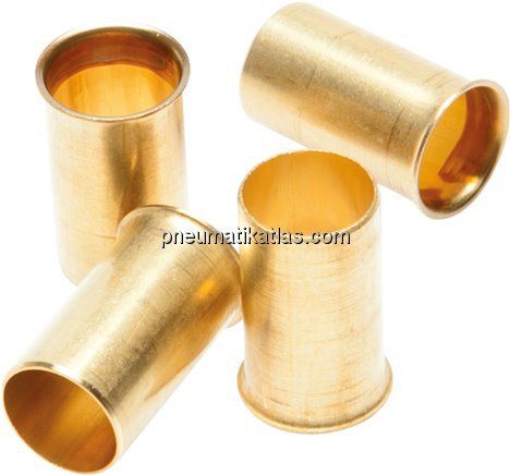 Verstärkungshülse für Rohr 4x2,0 mm, Messing