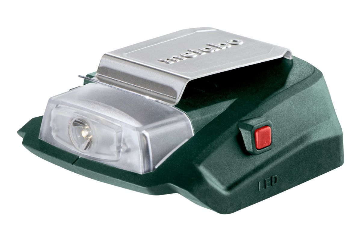 Akku Power-Adapter 14.4-18 LED-USB Metbao ohne Akku ohne Ladegerät Karton