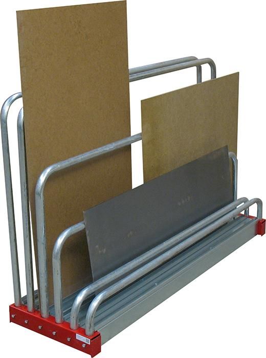 Reststück-Regal RAL3000/v5 Fächer 1000x480x1600