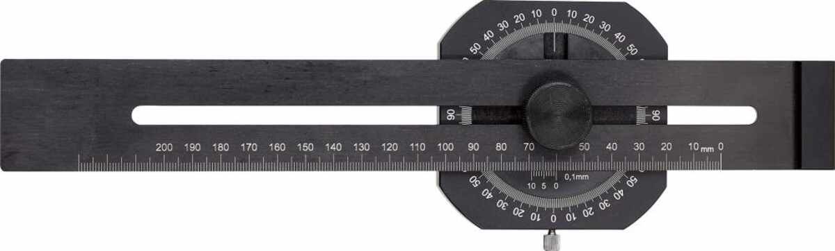Präzisions-Streichmass mit Gradmesser 200 mm FORTIS