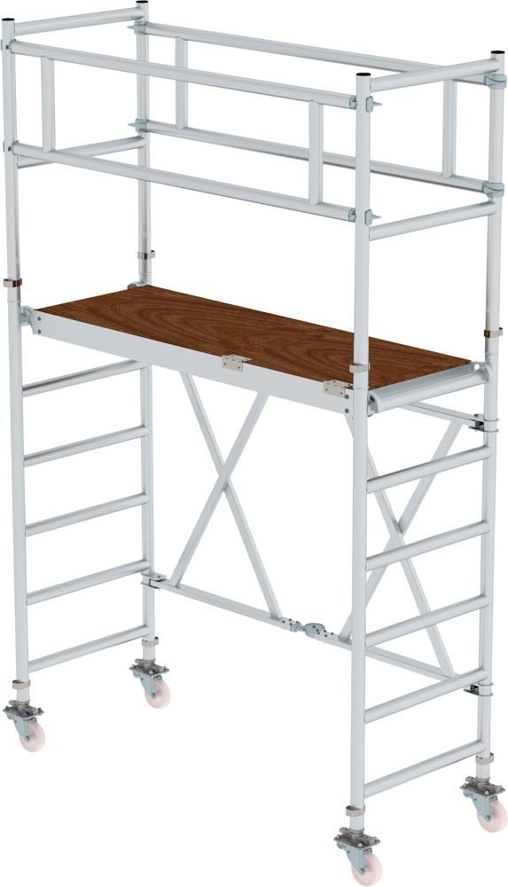 Alu-Klappgerüst Plattform B1800xT750 mm Plattformhöhe 1,80 m Arbeitshöhe bis 3,80 m