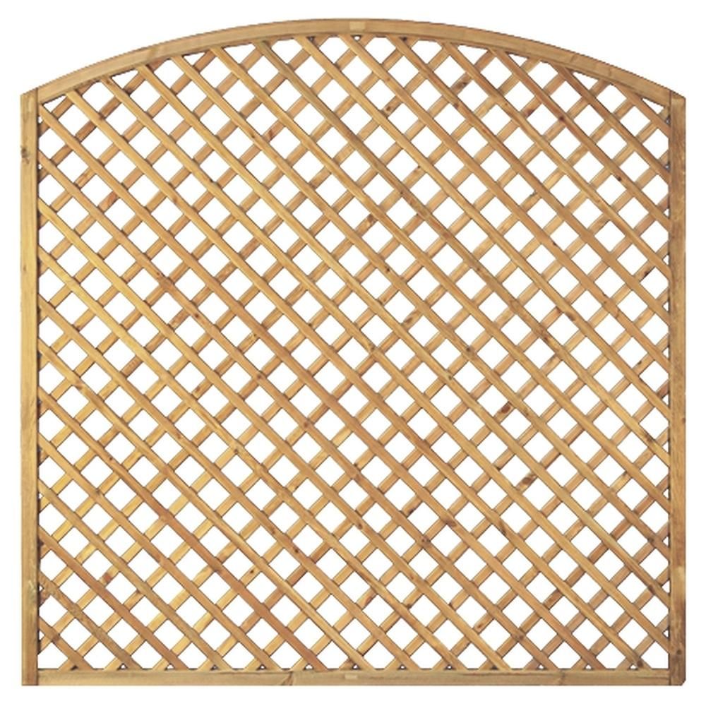 Bogen-Rankzaun-Serie 180x180/160cm MW 6 x 6cm Leisten 12x30mm, genageltRahmen 45/45 mm, kdi grün