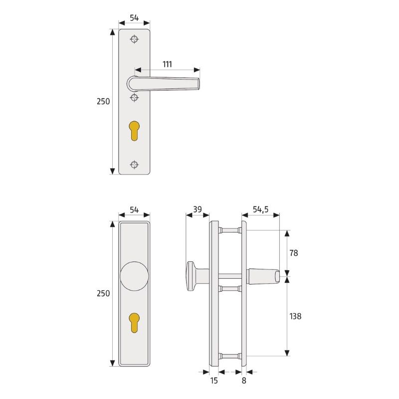 ABUS Sicherheitsbeschlag "KLS 114 F2"