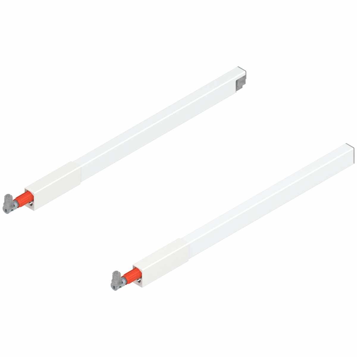 TANDEMBOX Längsreling (oben), für Frontauszug, NL=400 mm, links/rechts, für TANDEMBOX antaro, seidenweiß