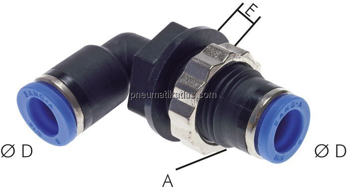Winkel-Schott-Steckanschluss 4mm, IQS-Standard