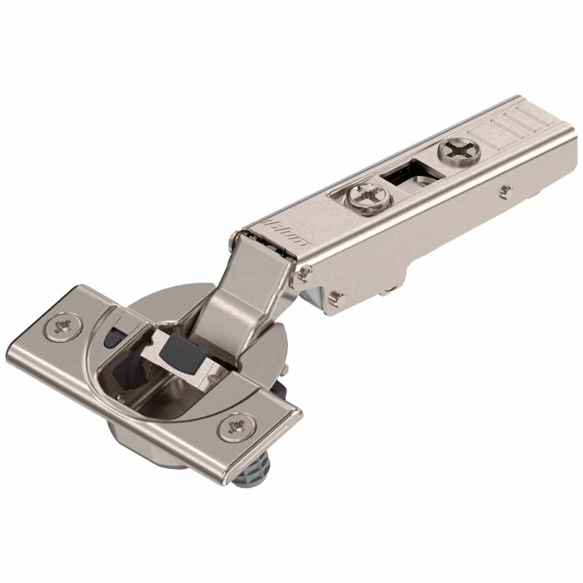 CLIP top BLUMOTION Standardscharnier 110°，Eckanschlag, Topf: Einpressen, vernickelt