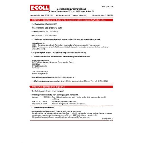 Cockpit-Spray 400ml E-COLL