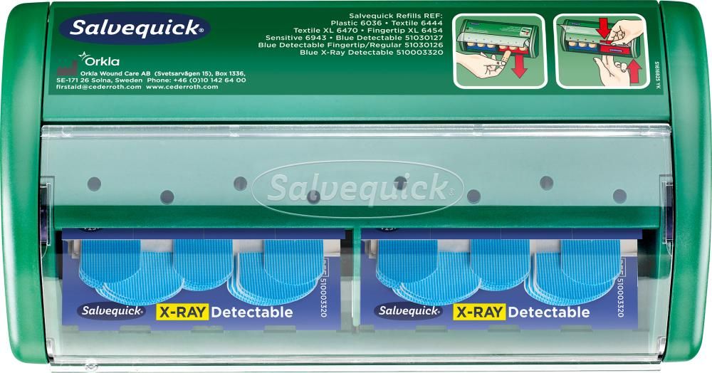 Salvequick Pflasterspend.X-Ray Detectable 2x30 Pflaster Spender