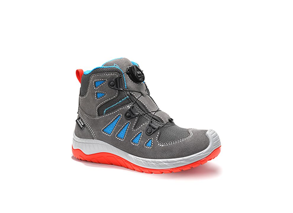 ELTEN MADDOX Kids BOA Sicherheitsstiefel Mid, Grau, Gr. 35