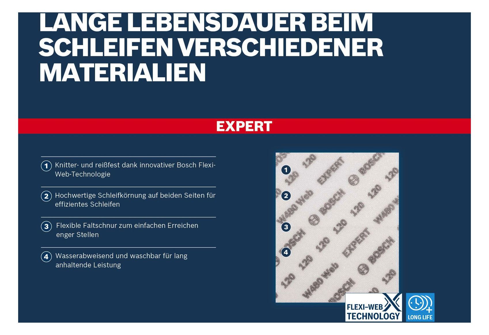 BOSCH Handschleifblatt