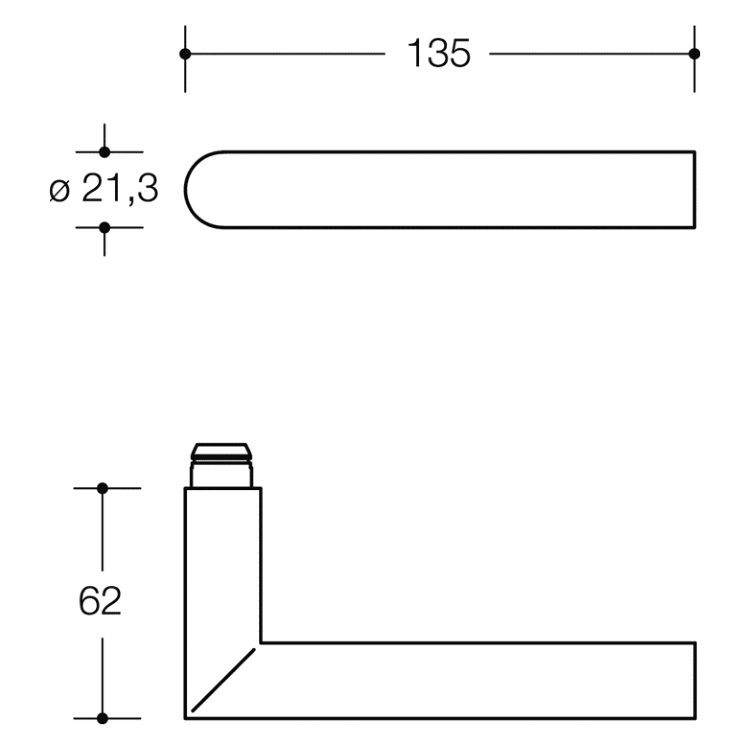 HEWI Lochteil ER schliff Ø21mm