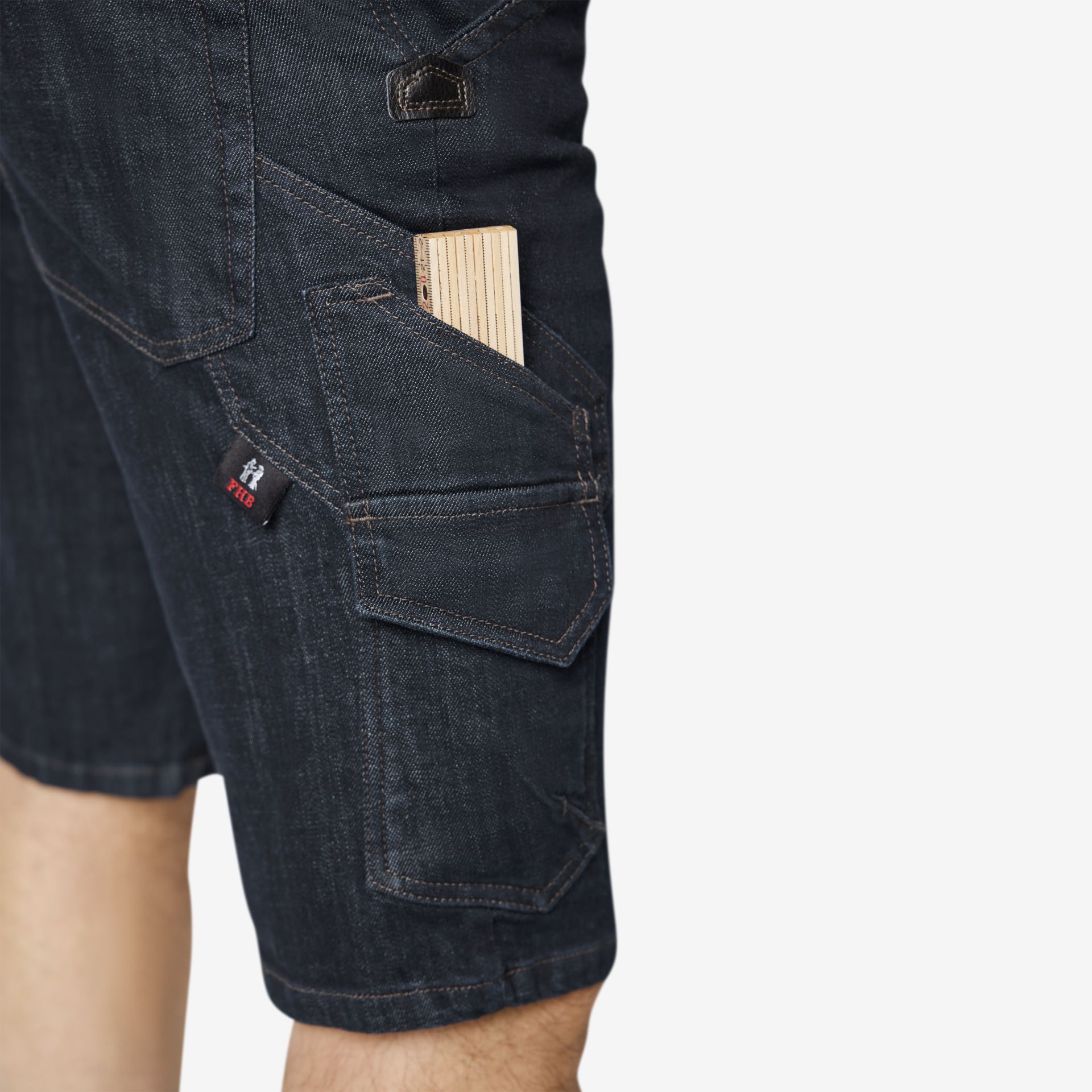 FHB Zunftshort VOLKMAR Stretchjeans schwarzblau - Gr. 50