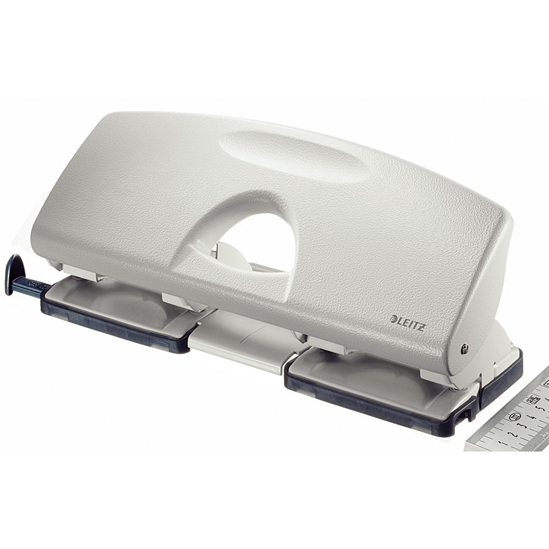 Doppellocher max. 16Blatt Metall grau