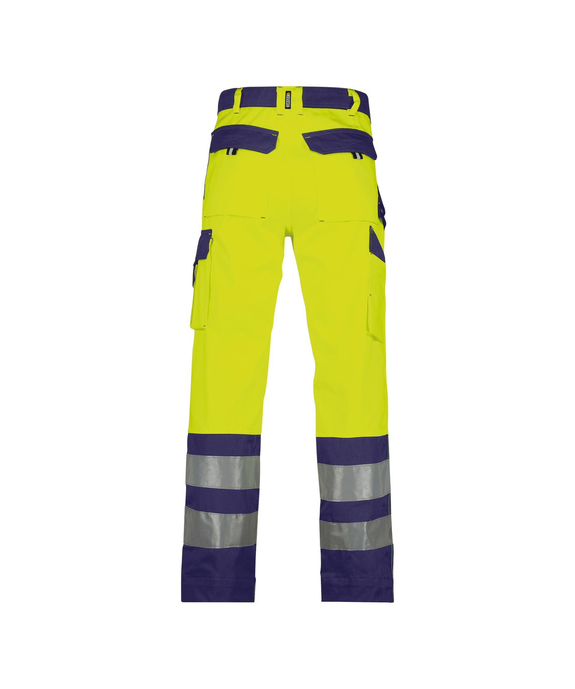 DASSY® Lancaster - Warnschutzhose - neongelb/dunkelblau, Gr. 42