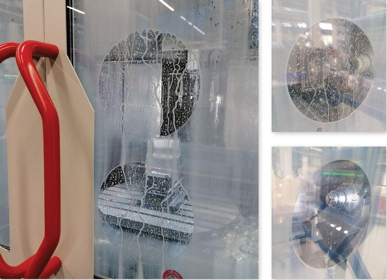 Clear Screen Klarsicht-Schutzfolie für CNC-Maschinen Ø ca. 300mm