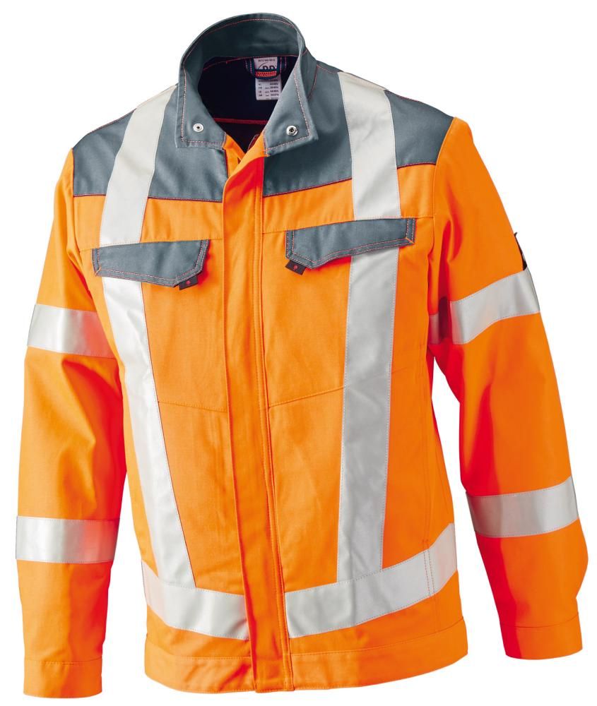 BP Warnschutz-Arbeitsjacke, Warnorange-Dunkelgrau, Gr. 44/46n