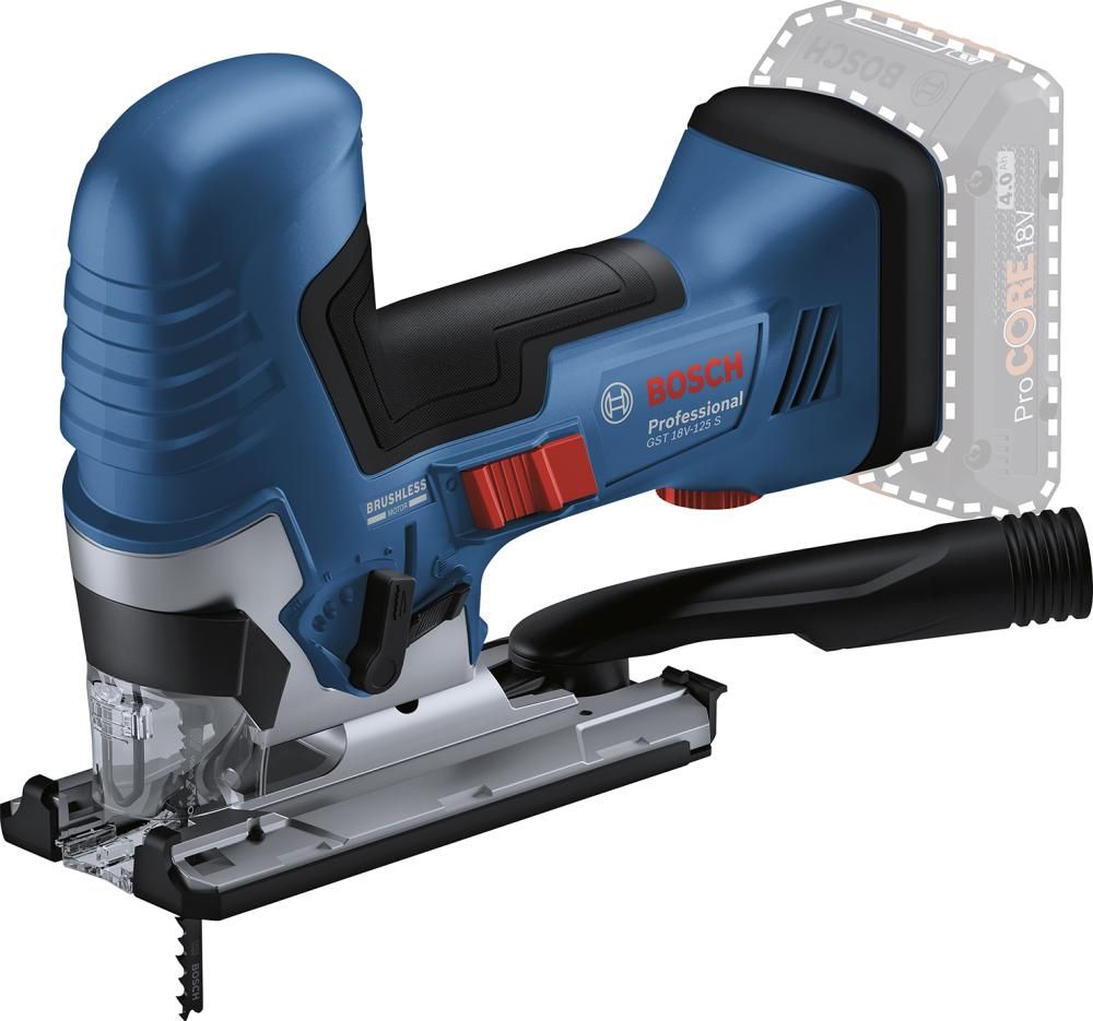 Akku-Stichsäge solo GST 18V-125 S Bosch ohne Akku ohne Ladegerät L-Boxx