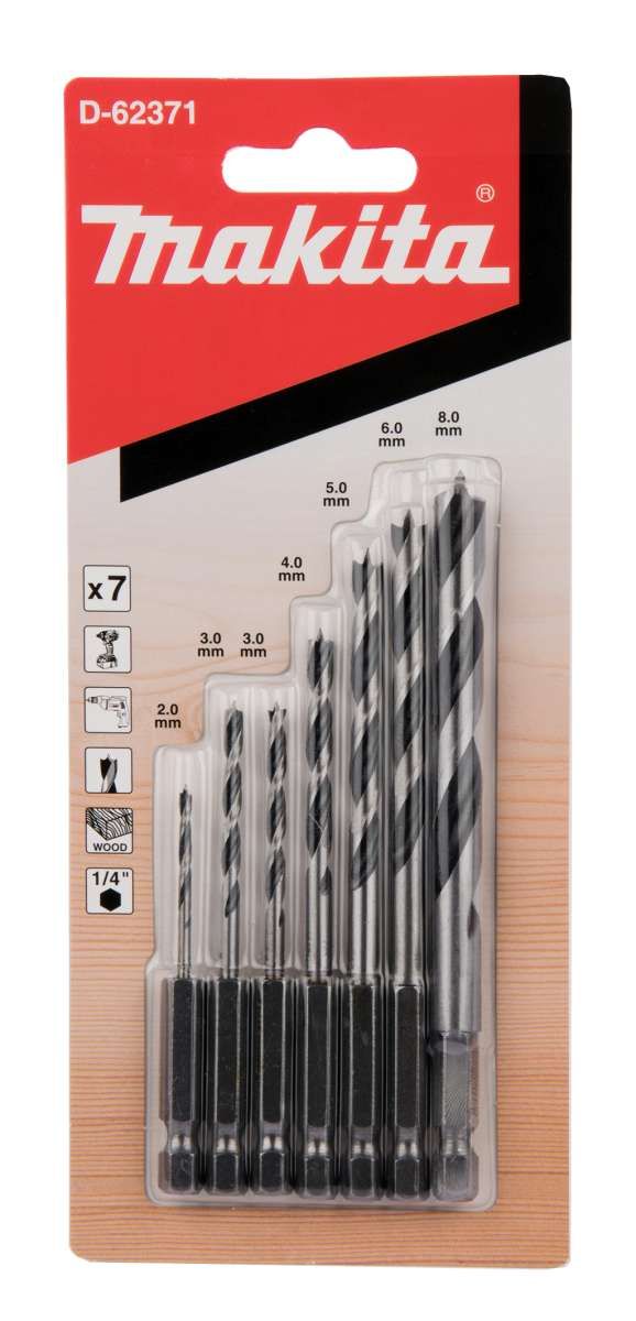 "Holzbohrer-Set 7tlg 1/4"""