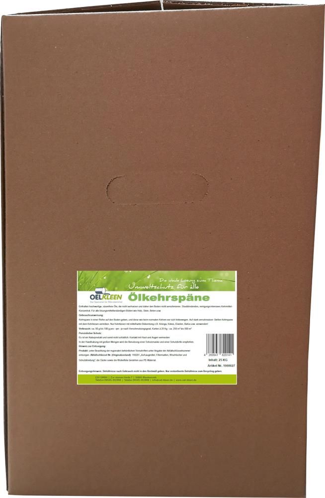 Ölkehrspäne grün 25kg Karton OEL-KLEEN