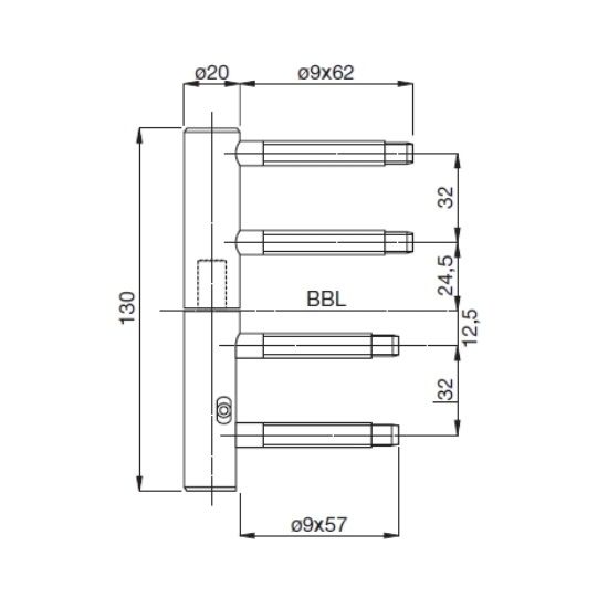 ANUBA Triplex-Band, Ø: 20mm