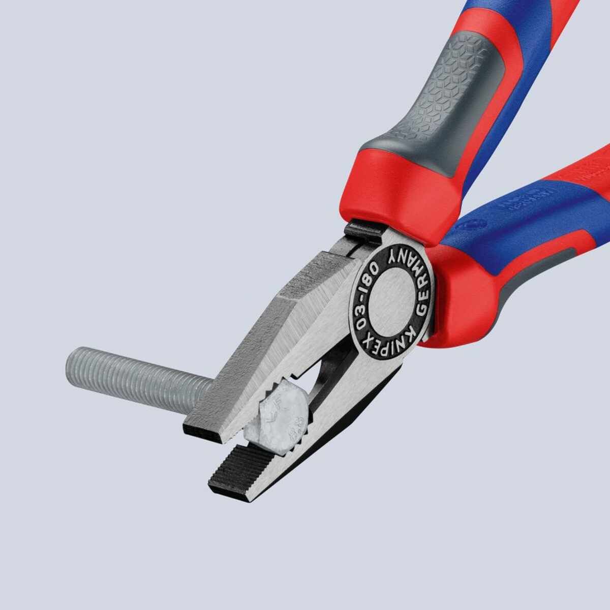 Kombinationszange poliertmit Mehrkomponenten-Griffen 160mm KNIPEX