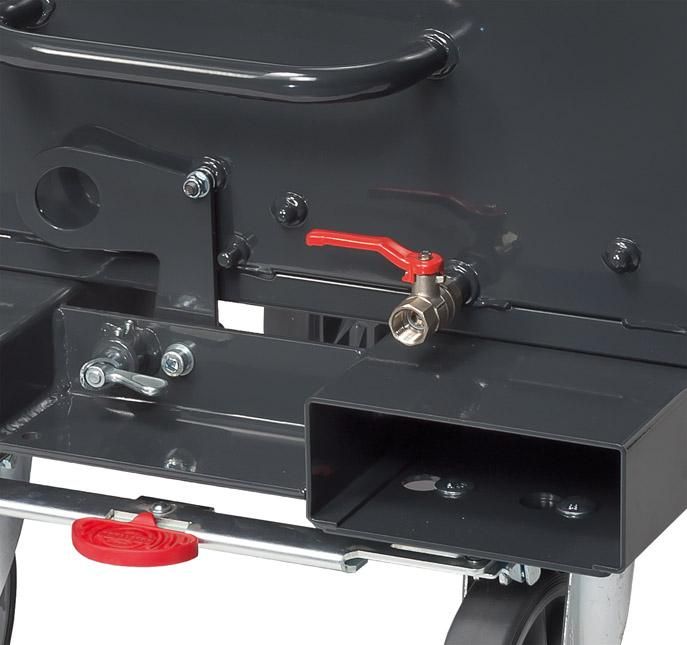 FETRA Muldenkipper 4702A Tragkraft 750kg mit Ablasshahn 450l 1214x669x708mm RAL7016