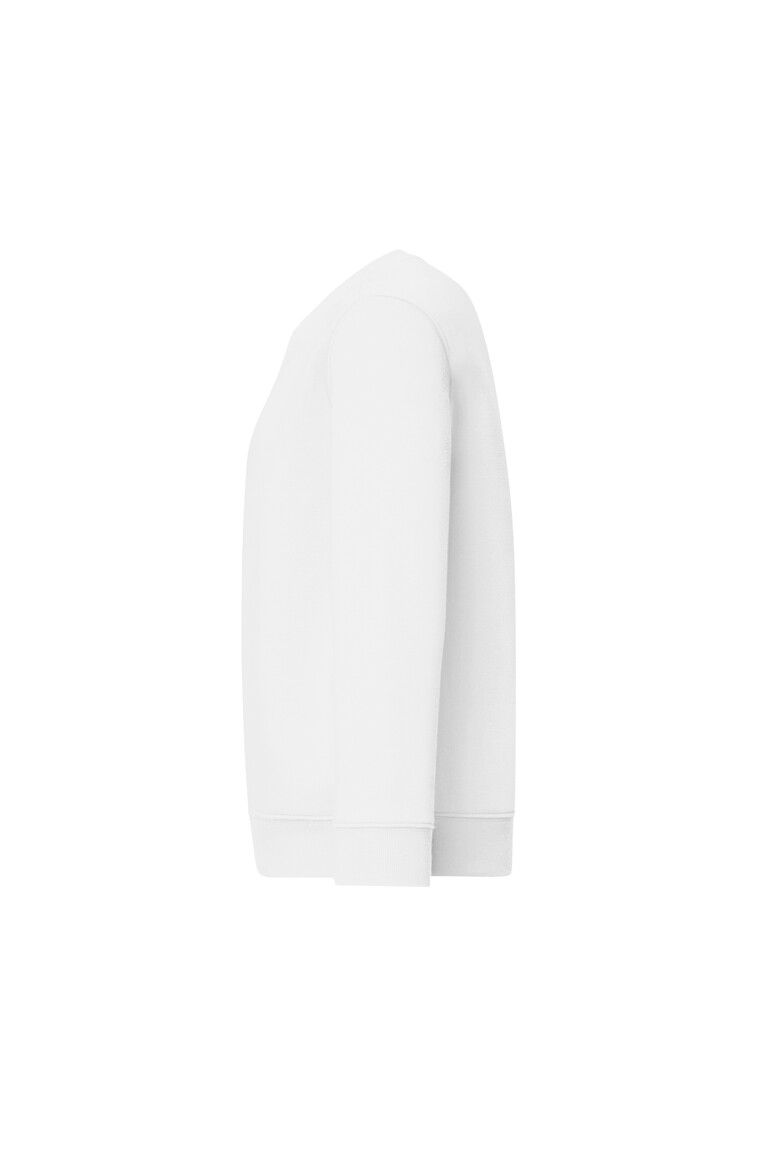 HAKRO Kinder Sweatshirt Bio-Baumwolle weiß, 110/116