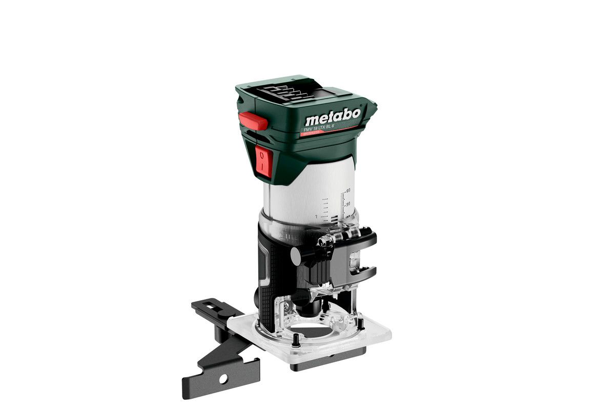 Akku-Kantenfraese FMV 18 LTX BL 8 Metabo ohne Akku ohne Ladegerät metaBOX