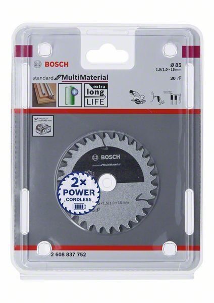 Bosch Akku-Kreissägeblatt Standard for Multimaterial