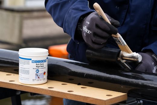 WEICON Anti-Seize High-Tech Montagepaste | metallfreie Schmier- und Trennmittelpaste | 0,45 kg | weiß