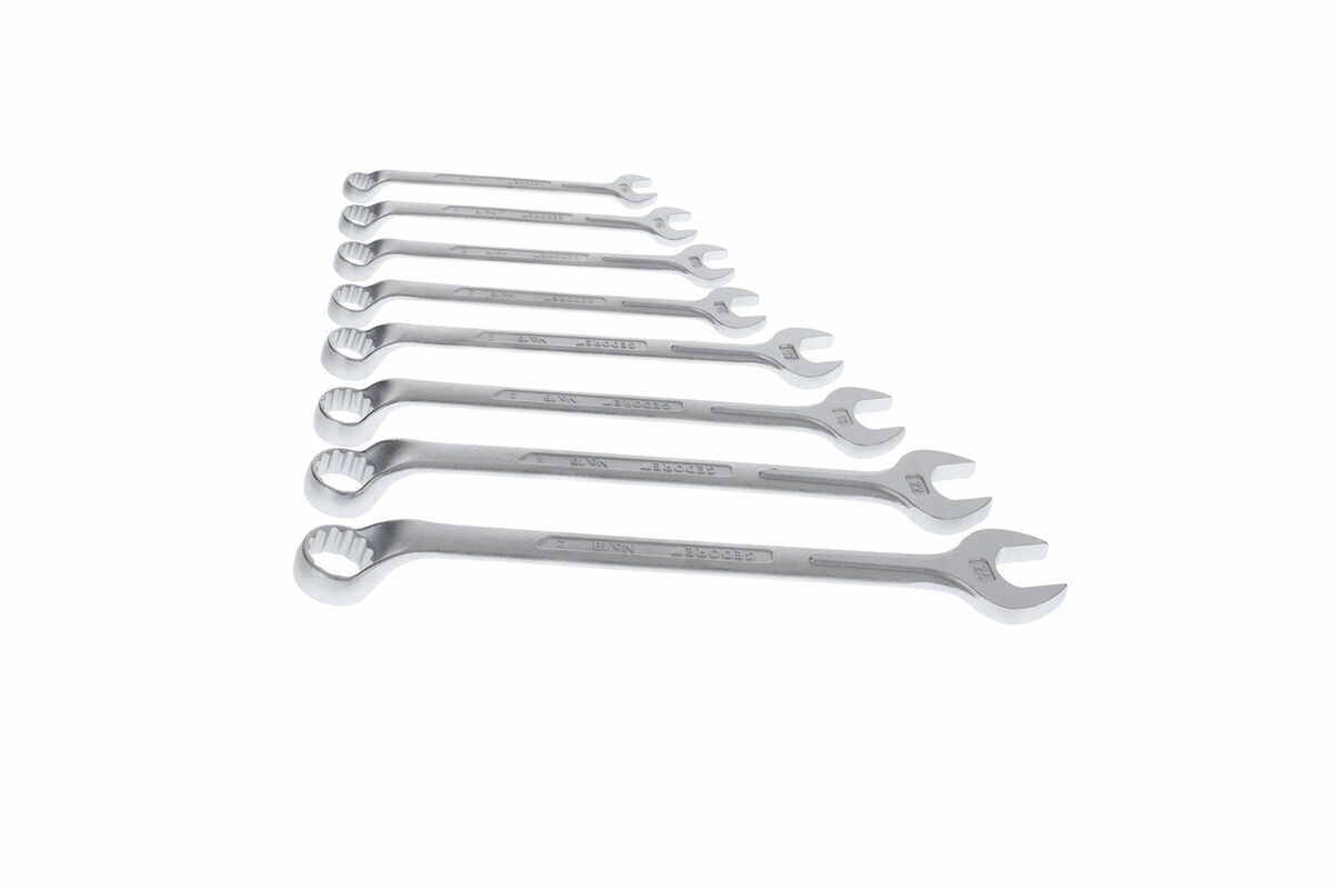 1 B-08 Ring-Maulschlüssel-Satz 8-teilig 10-24 mm