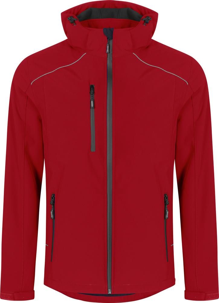 Men`s Softshell Jacket fire red, Gr.S