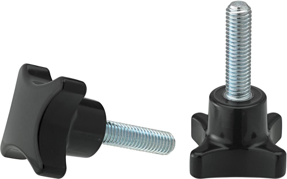 Kreuzgriff DIN6335A Duroplast, Form L, 32mm, M 6x30, Inhalt: 5 Stück FORTIS