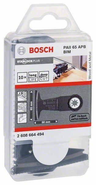 Bosch BIM Tauchsägeblatt PAII 65 APB, Wood and