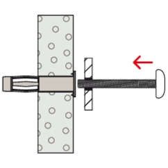 Hohlraum-Metalldübel HM 5x37 S