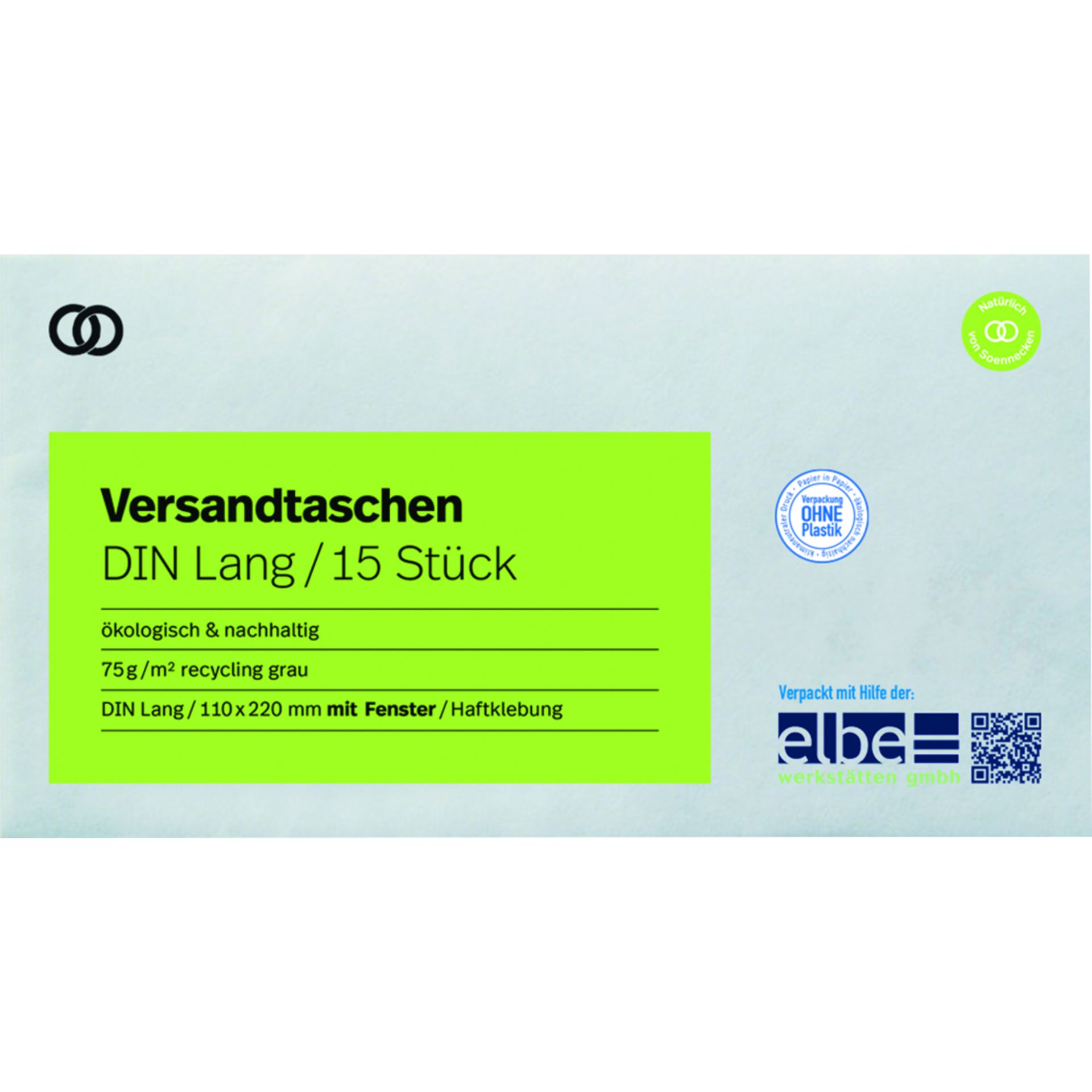 Briefhülle oeco DL mF hk 15St.