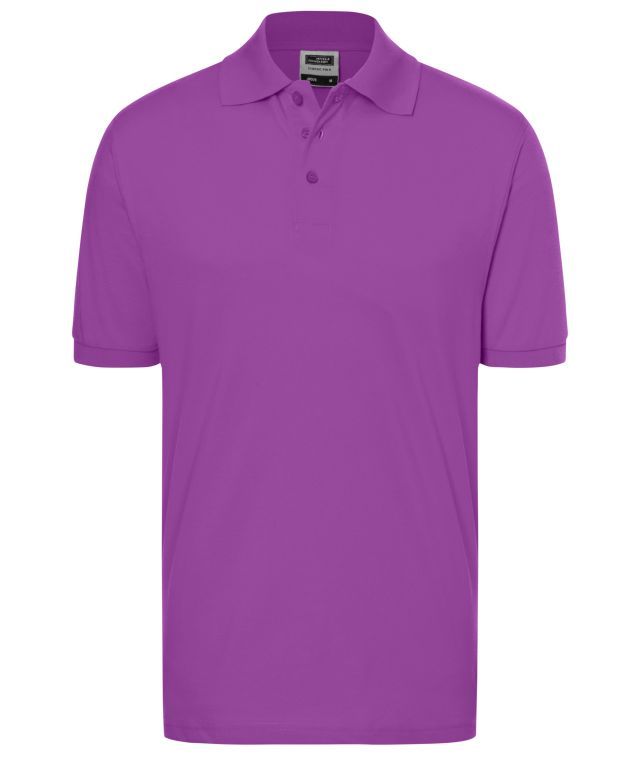 Classic Polo Hochwertiges Polohemd mit Armbündchen lila, Gr. 3XL