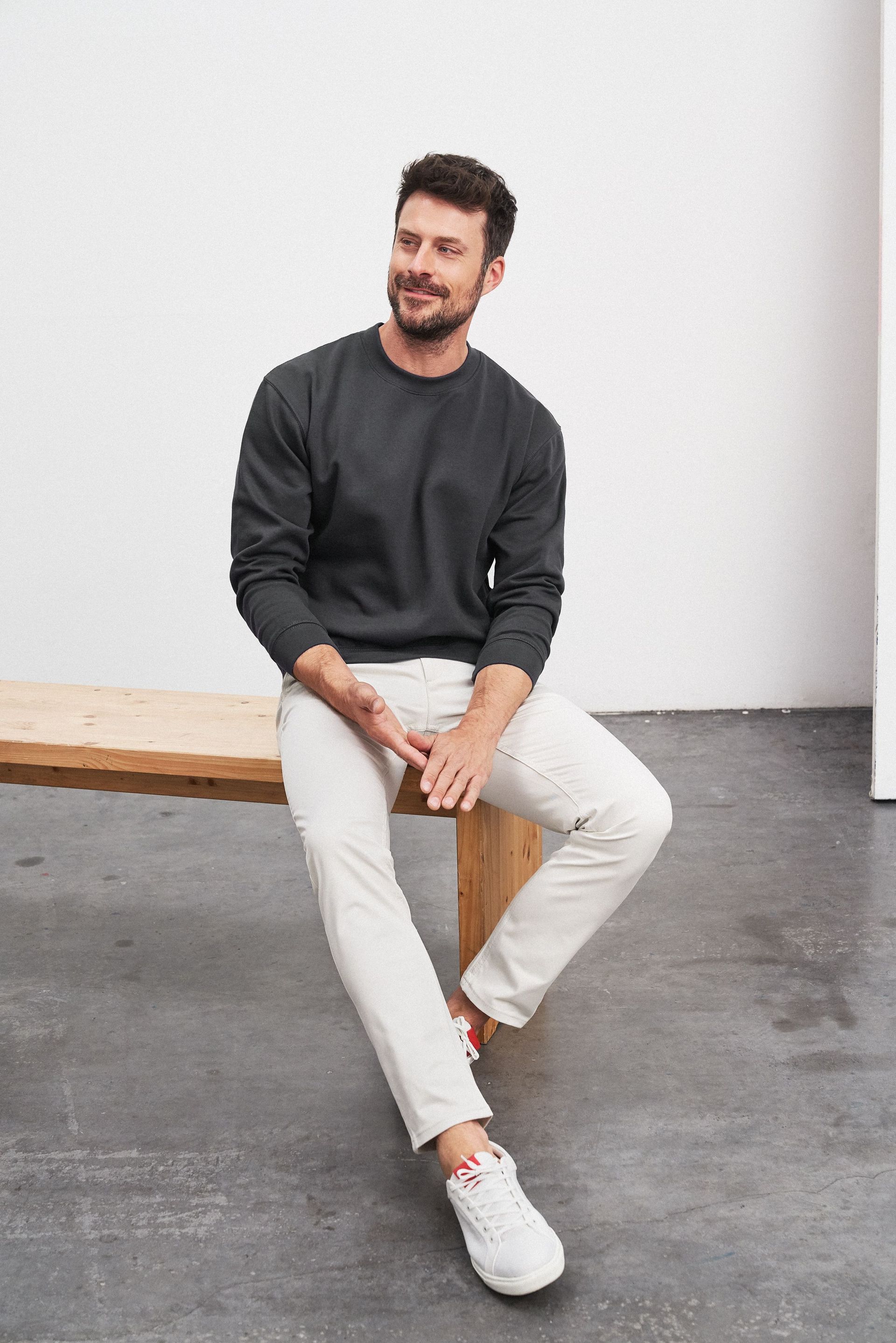 James & Nicholson JN040 Sweatshirt, Dunkelgrün, Gr. S
