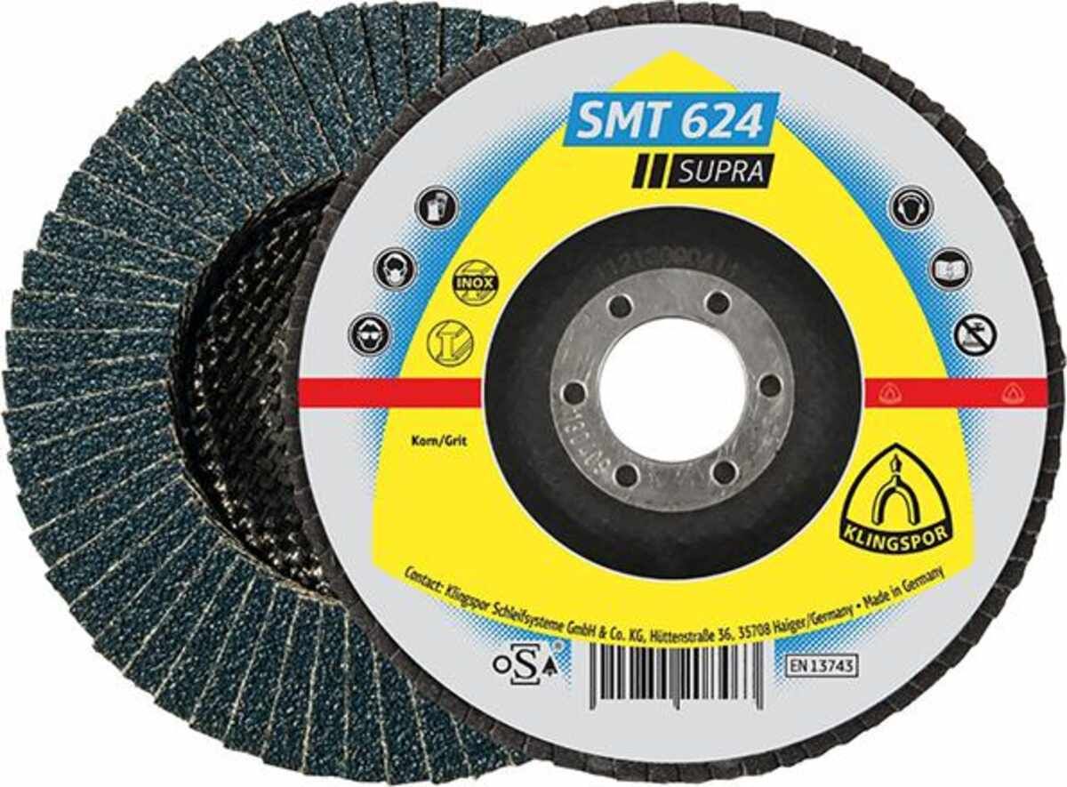 Schleifmopteller SMT624 115 mm K 80 gew. Klingspor