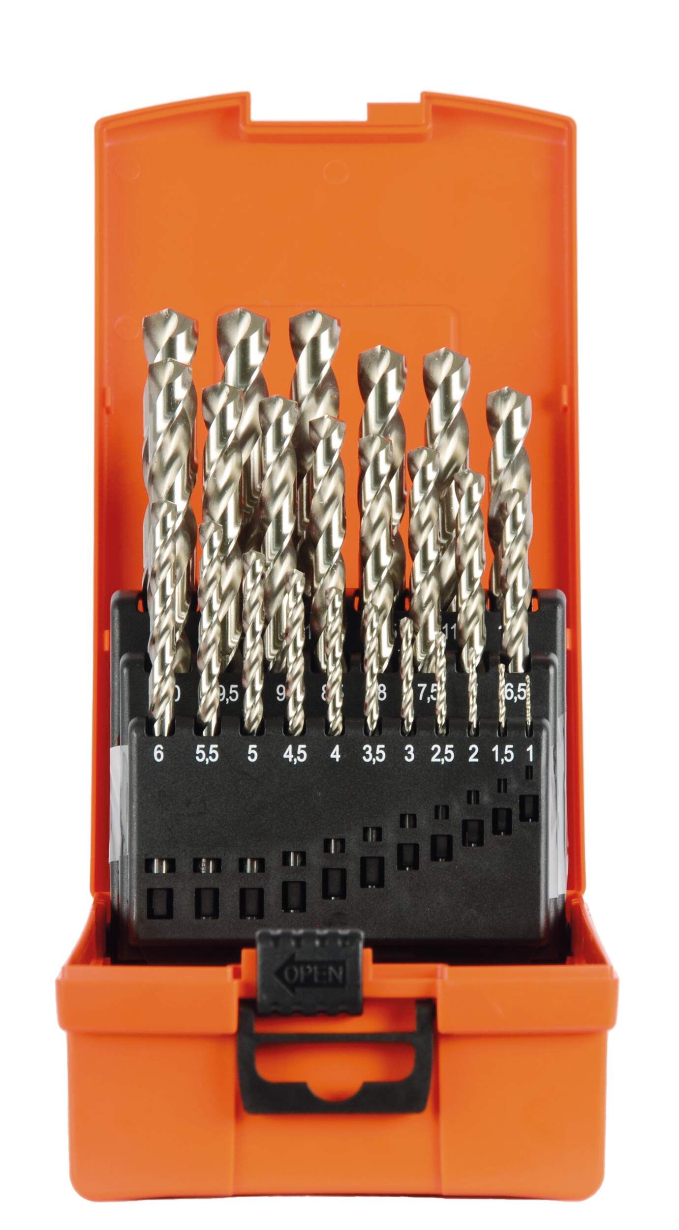 Kunststoffkassette HSS-G DIN 338 25-tlg, 1-13/0,5mm - BASIC