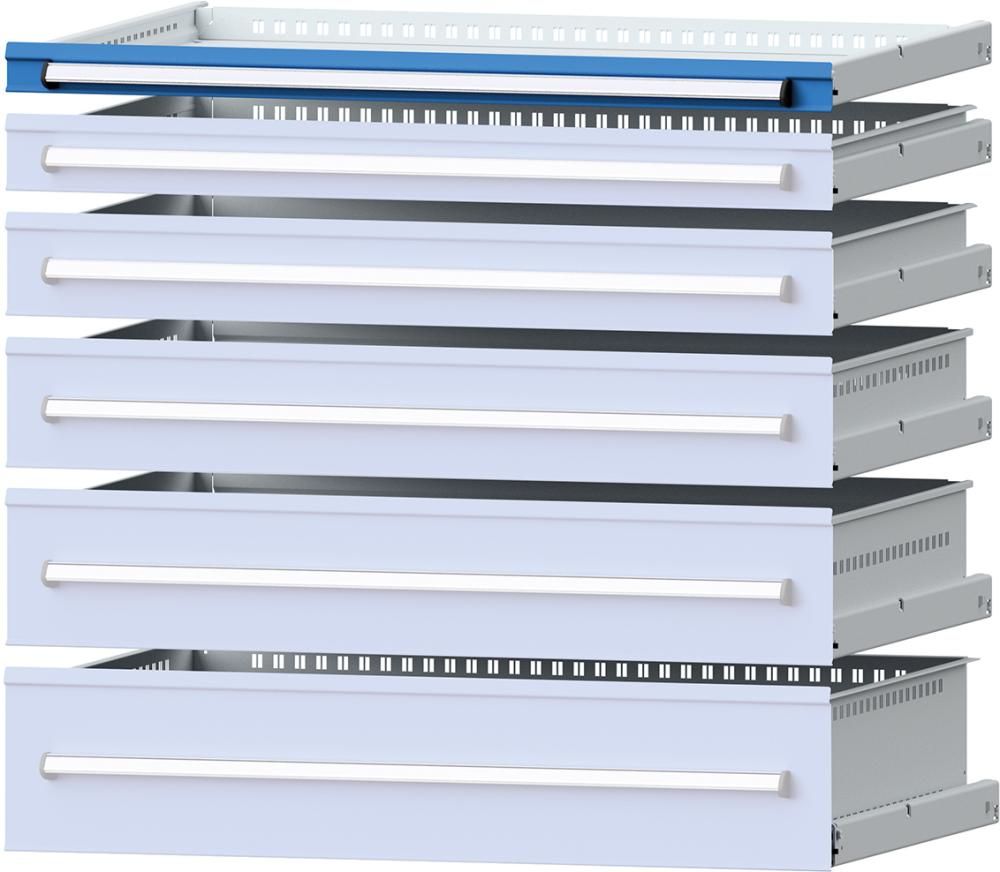 Format Schublade B750xT600xFH60mm RAL 5012 Tragkraft 75kg