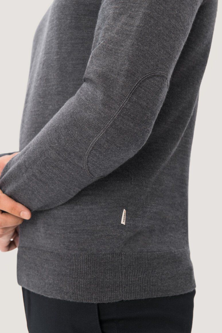 HAKRO V-Pullover Merino-Wolle